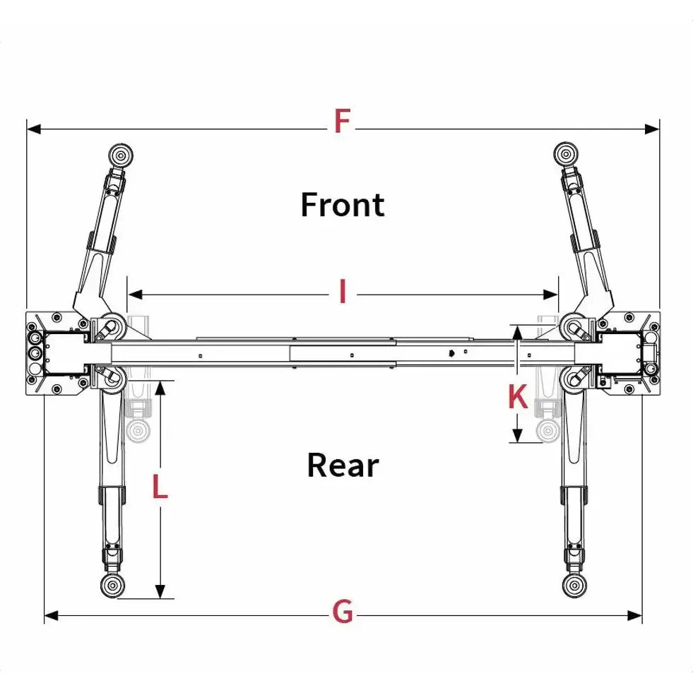 Bend-Pak 10AP 10K Two Post Lift, Bi-Metric Arm, Width Adjustment  - 5175304