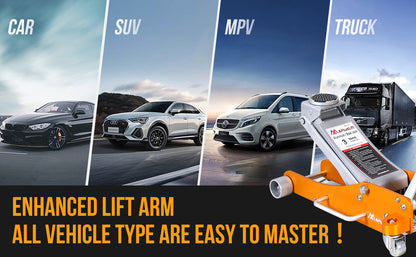 APlusLift 3 Ton Lower profile Aluminum/Steel Racing Floor Jack, AF350G