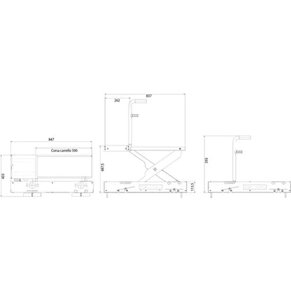 Cemb EASY WEIGHT Universal Wheel Lift for Balancers