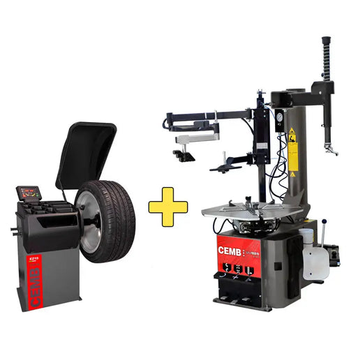 Cemb EZ10 Balancer + SM825 Electric Tire Changer w/ Press Arm COMBO