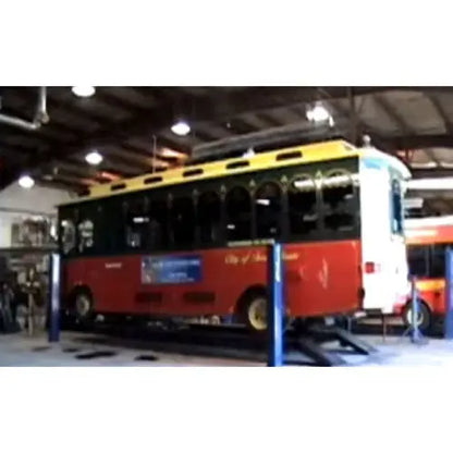 Challenger 44030E HD 4-Post Hydraulic Ext-Length Lift, 30,000 lb, Black Color