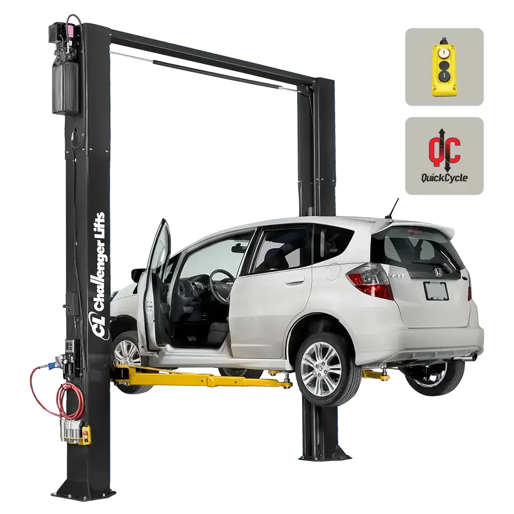 Challenger CL10AV3-DPC-QC Versymmetric 2-Post Lift w/ Dual Pendant & Quick Cycle (10,000 lbs)