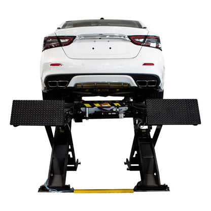 Challenger SX14-ER 14K Extended Scissor Alignment Lift w/ 2 Rolling Jack, Surface Mount