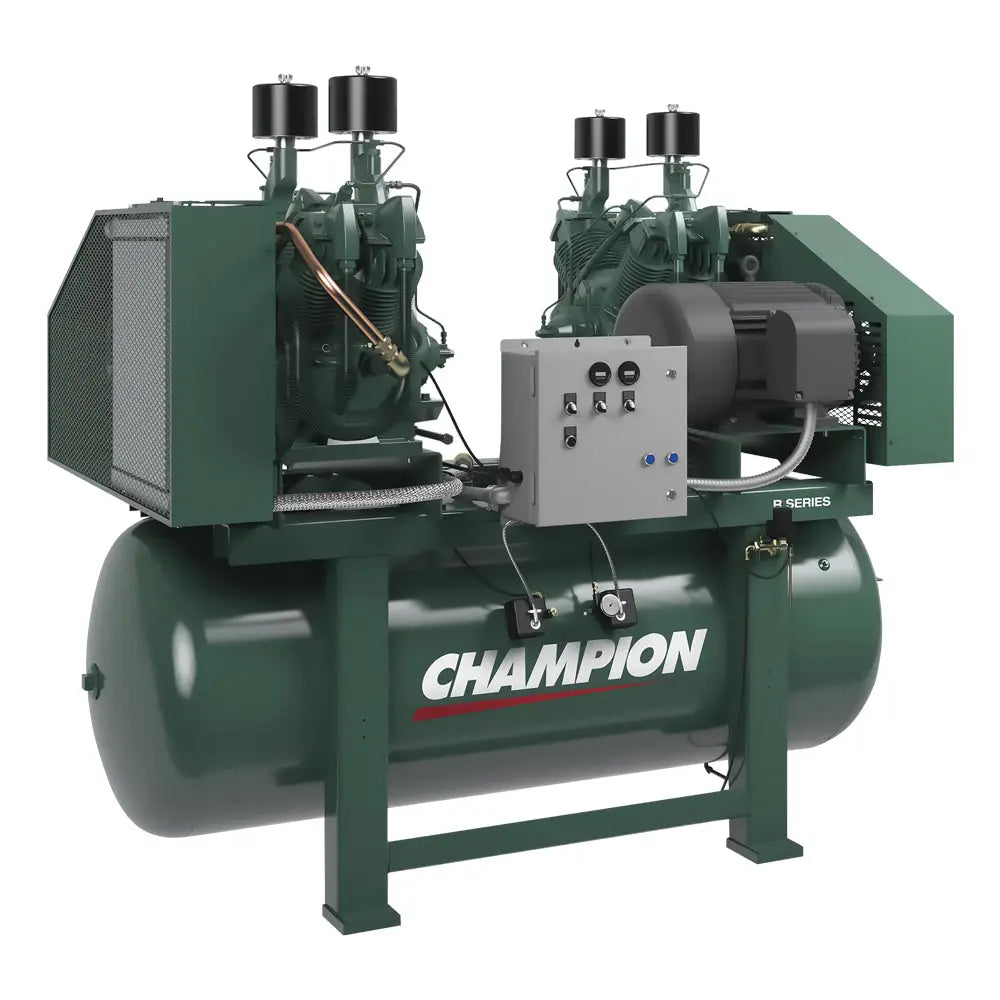 Champion HR20D-24 R-Series 20HP Duplex Air Compressor, R70 Pumps (240 Gal)