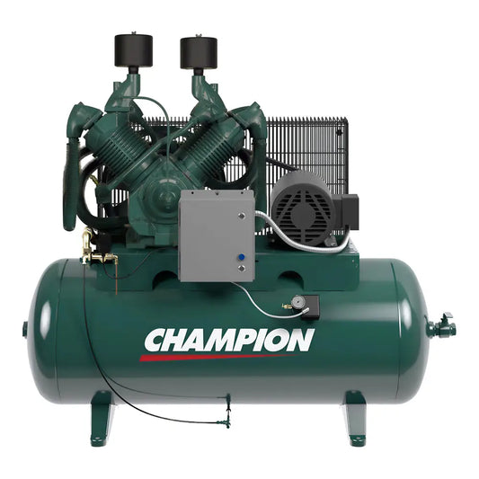 Champion HR30-12 R-Series 30HP Horz Air Compressor, R70 Pump (120 Gal)