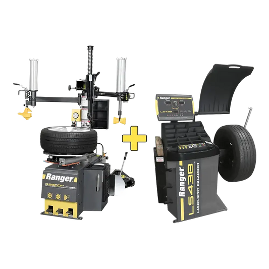 Ranger LS43B Laser Wheel Balancer & R980DP Dual-Assist Tire Changer COMBO