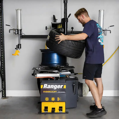 Ranger R980DP Tire Changer – 3HP Motor (220V), Dual Assist Arms, 30" Clamping