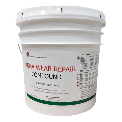 Rema 1 Gal Wear Repair Compound w/ Hardener, Grey - 229000001