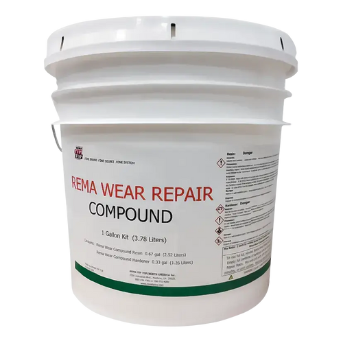 Rema 1 Gal Wear Repair Compound w/ Hardener, Grey - 229000001