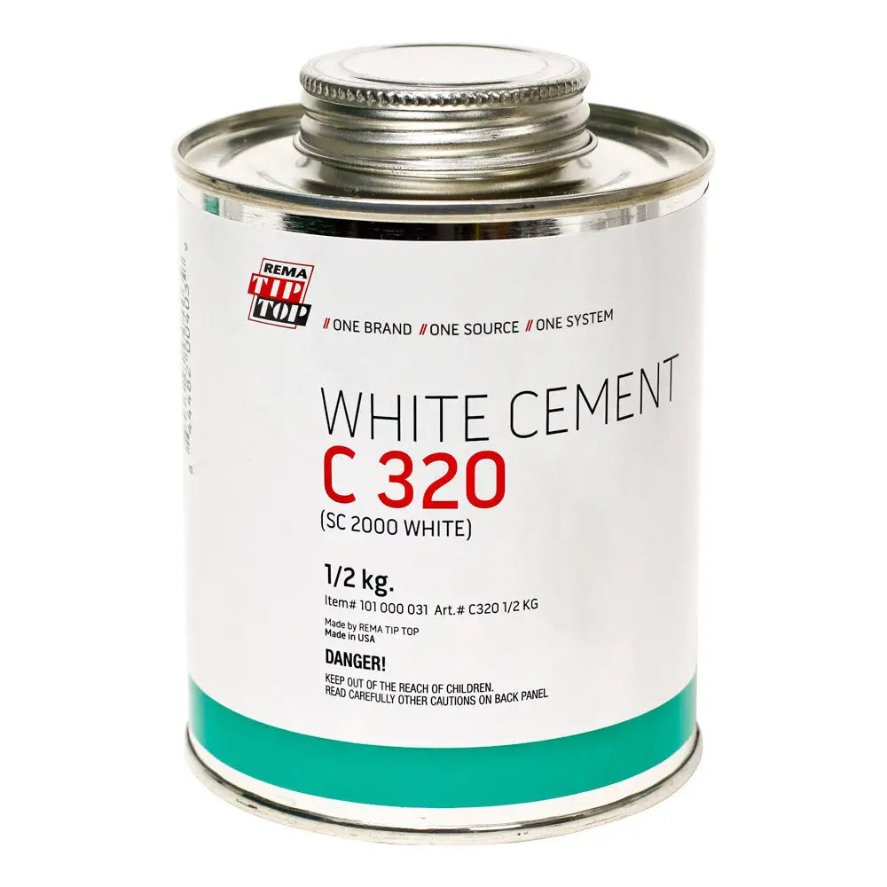 Rema C320 Cold Vulcanizing Cements, White, Non-Flammable, Food-Grade (639 lb Drum)