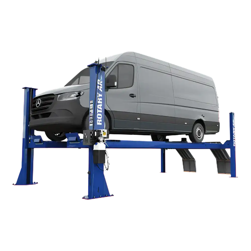 Rotary 16K 4-Post Alignment Lift Extended Open Front 204" Max - ARO16EL