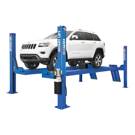 Rotary SMO14L 14,000 lbs. Four-Post Lift, Open Front 253” OAL / 182" Max WB