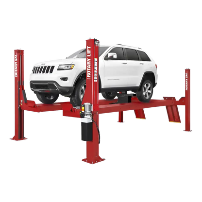 Rotary SMO14L 14,000 lbs. Four-Post Lift, Open Front 253” OAL / 182" Max WB
