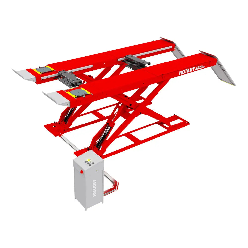 Rotary XA12 12K Alignment Scissor Lift w/ 2-Rolling Jack (6K)