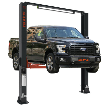 Stratus Clear Floor 14k lbs Single Point Manual Release 2-Post Lift SAE-C14X