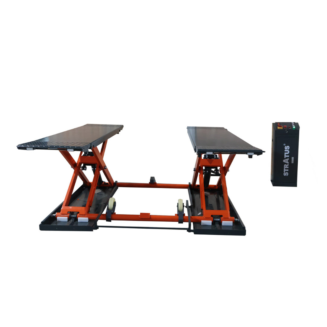 Stratus Extra Wide & Tall 9k lbs Scissor Car Lift, SAE-MS9000XT