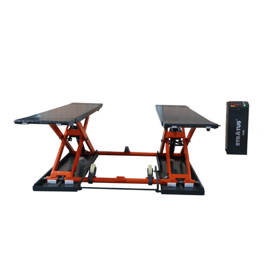 Stratus Extra Wide & Tall 9k lbs Scissor Car Lift, SAE-MS9000XT