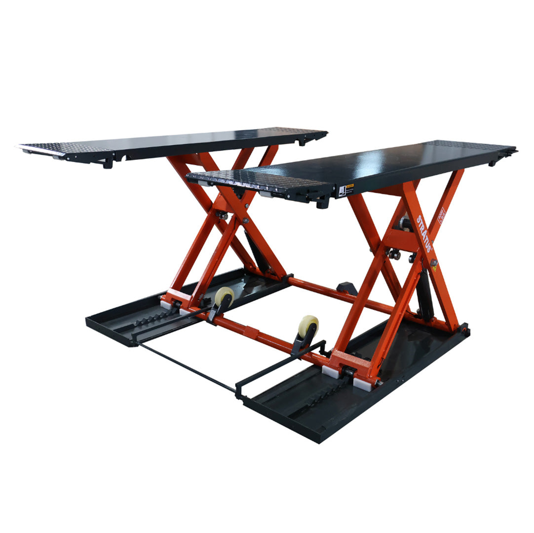 Stratus Extra Wide & Tall 9k lbs Scissor Car Lift, SAE-MS9000XT