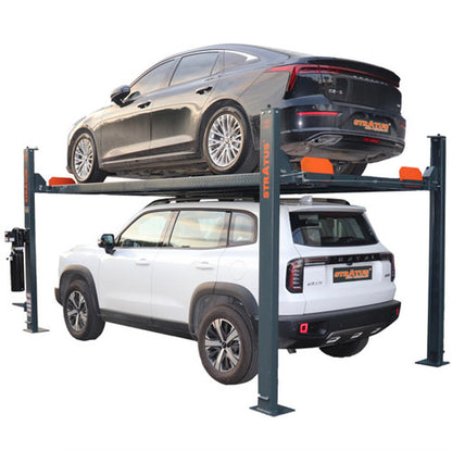 Stratus 4-Post 8k lbs Manual Release Car/Storage Lift w/Casters SAE-P48-G3