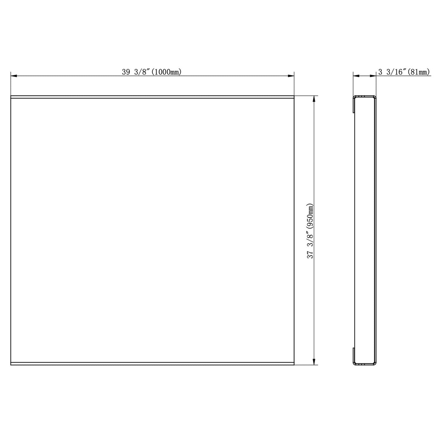 Stratus® 4 Post Parking Lift Aluminum Center Deck, SAE-CD