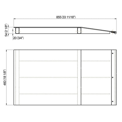 Stratus® Mid Rise Scissor Auto Lift Approach Ramp Kit, SAE-RS9
