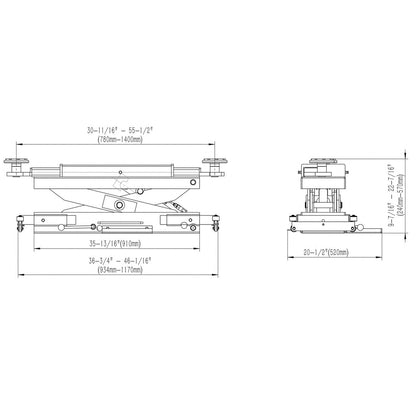 Stratus Rolling Bridge Jack SAE-BJ7
