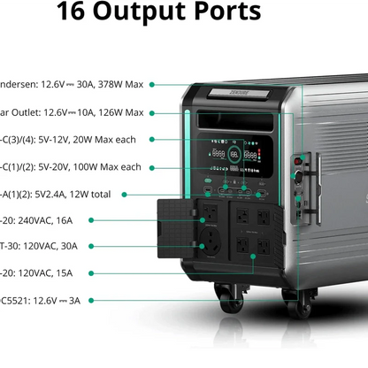 Zendure | ZDSBV6400 SuperBase V6400 Portable Power Station